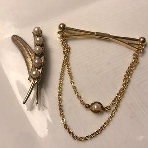Brooch and Collar pin set